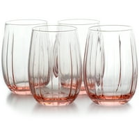 Dvostruka staromodna čaša za vino od 12 unci u ružičastoj boji