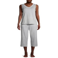 Ženski set Majica Bez rukava i Capri hlača u donjem dijelu