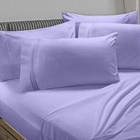 Set posteljine s dodatnim jastučnicama, plahta s dubokim džepovima, mekana mikrovlakana, hipoalergena, hladna