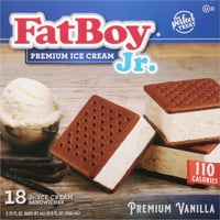 Fatboy Junior Premium sendviči sa sladoledom od vanilije, 2. FL OZ, grof