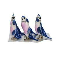 Papirni ukrasi za ptice, Plavi,, 6 pakiranja