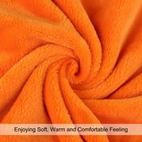 Jedinstveni prijedlozi, mekana luksuzna deka od mikrovlakana u jednobojnom tisku, narančasta 23930
