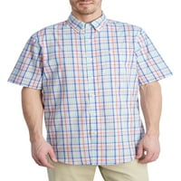 Muška košulja s kratkim rukavima na kopčanje, jednostavna za njegu, ekološki prihvatljiva-veličina od $ 3